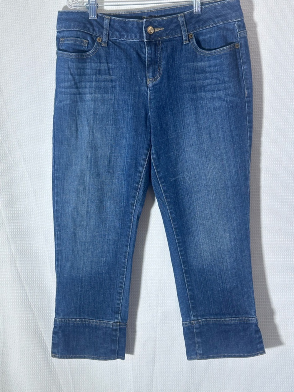 Women’s Vera Wang Blue Capri Denim Jeans Size 8